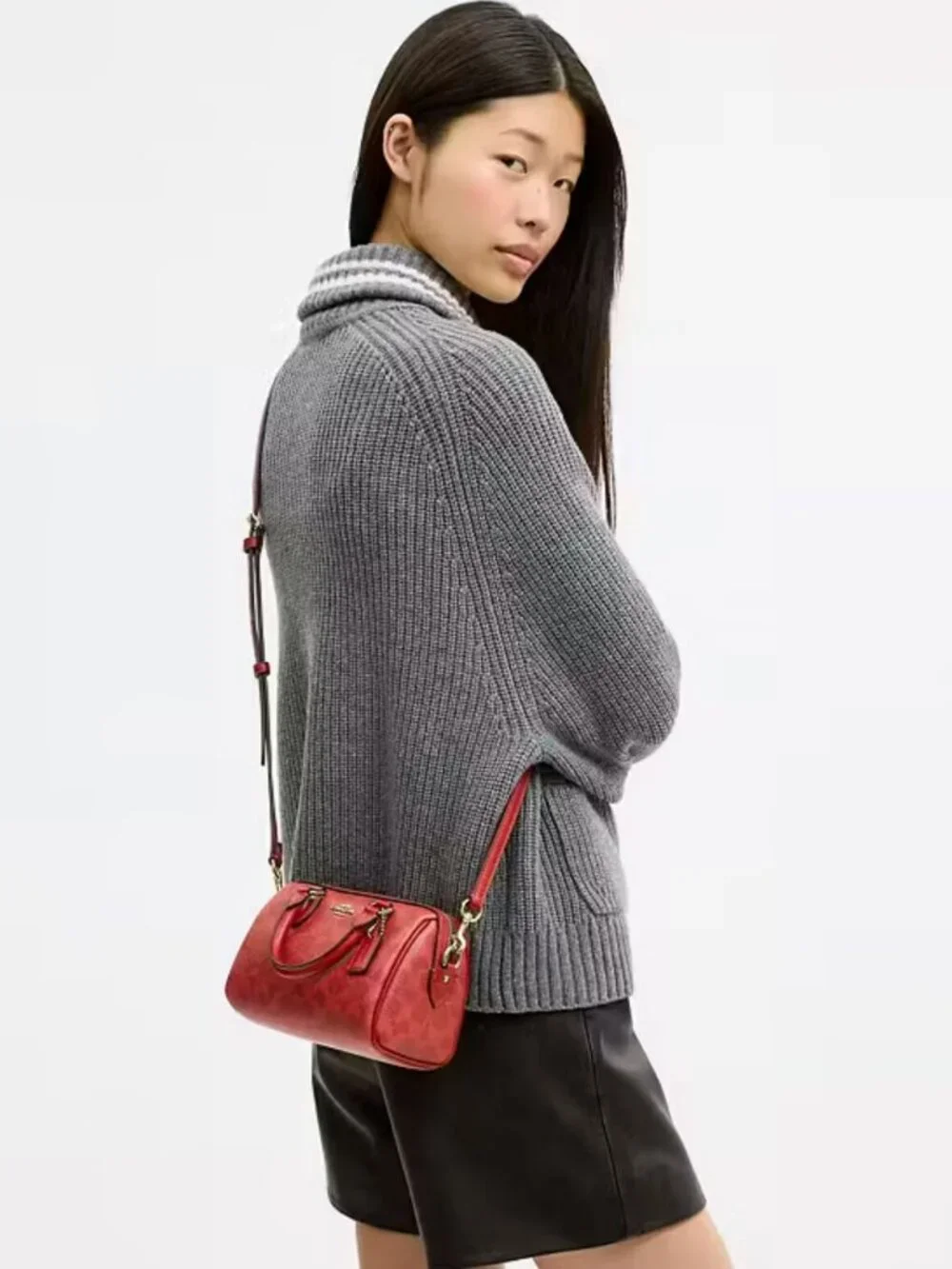 coach Mini Rowan Crossbody Bag In Signature Canvas cey63